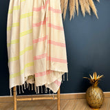 Fouta traditionnelle Calliope 100% coton