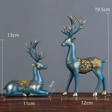 Statuette en résine de tête de Cerf