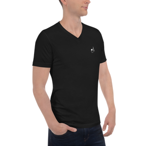 T-shirt Unisexe à Manches Courtes et Col V