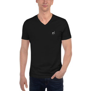T-shirt Unisexe à Manches Courtes et Col V