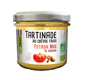 Tartinade chèvre frais, potiron, noix de muscade
