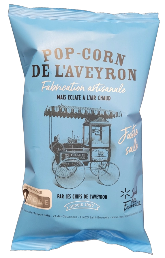 Popcorn artisanal Aveyron Salé